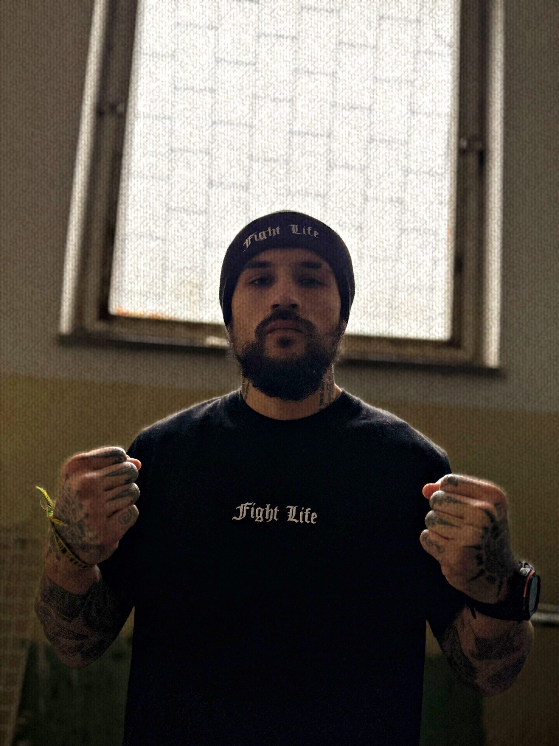 Tričko Fight Life - "White on Black" – Obrázok 7