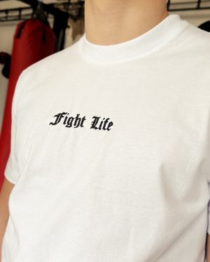 Tričko Fight Life - "Black on White"