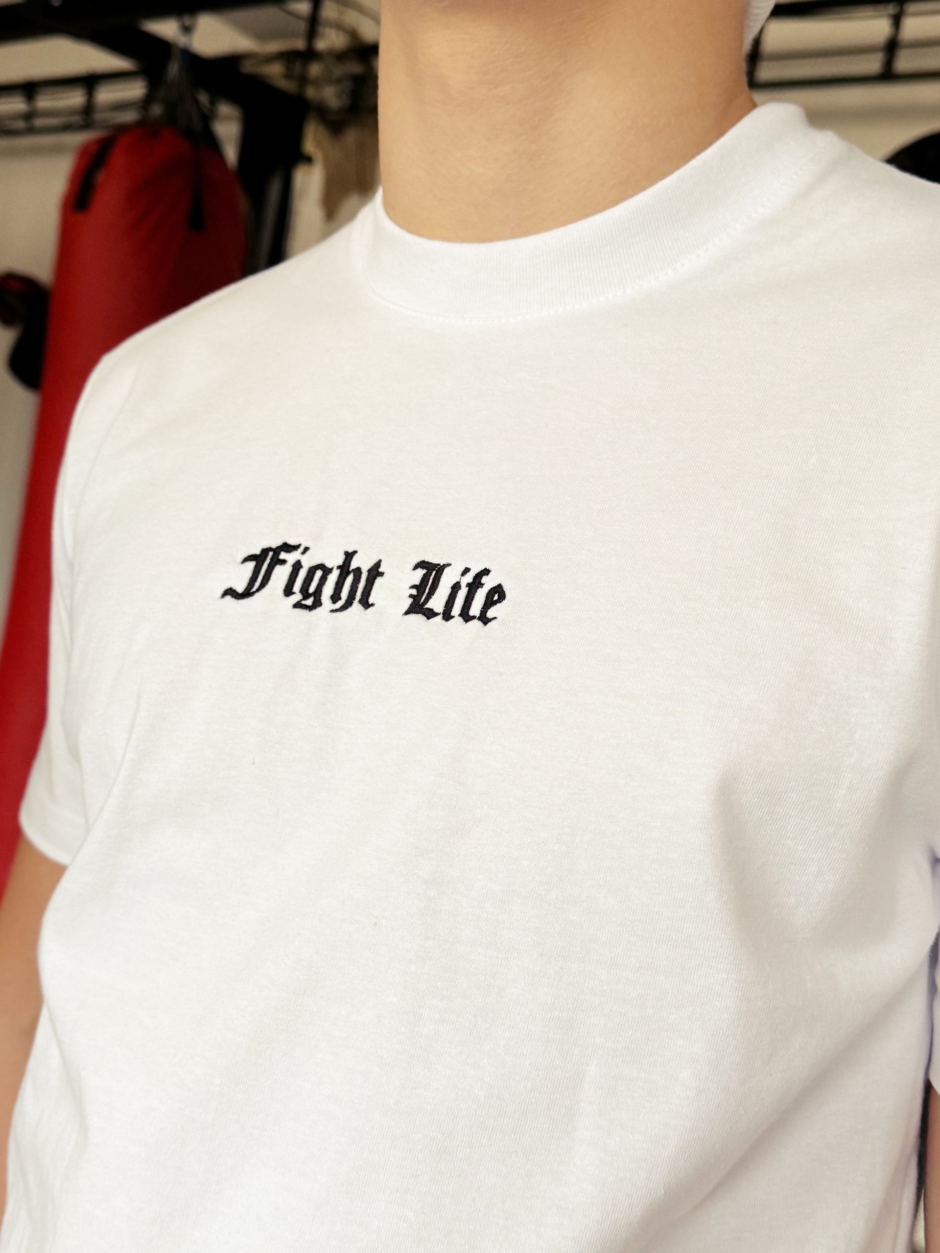 Tričko Fight Life - "Black on White"